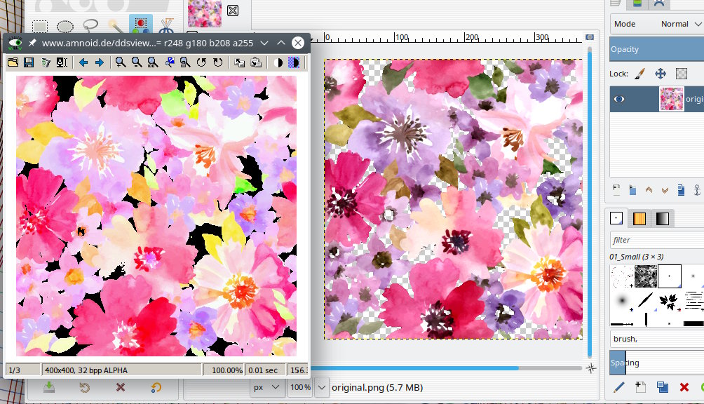 How to export .dds as dxt5