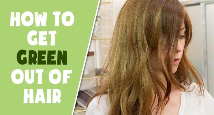 How to get rid of green hair color