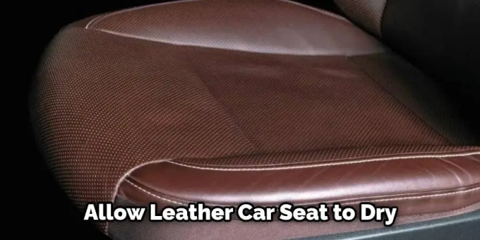 How to clean pin holes in leather car seats
