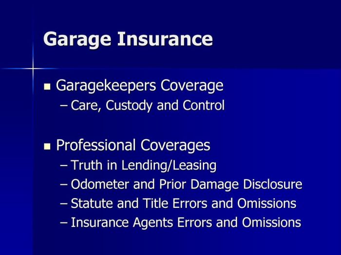 Garage liability insurance for used car dealers