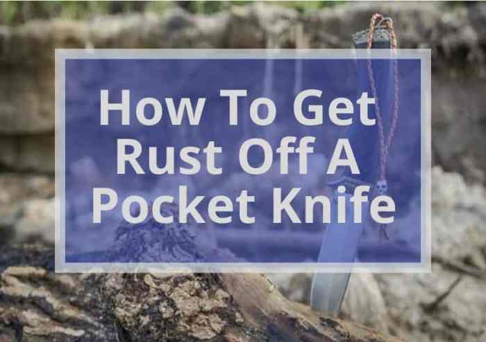 How to get rust off knives