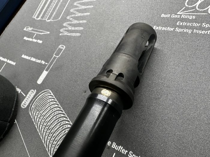 Muzzle device weld How to pin and weld a muzzle device