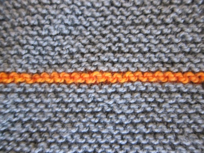How to count garter stitch rows