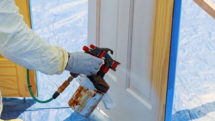 How to paint fiberglass doors