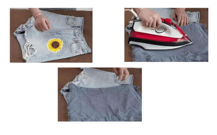 How to take off iron on patches