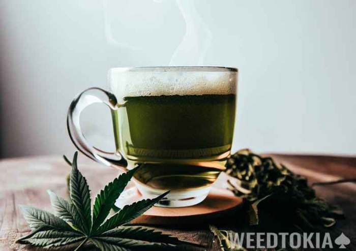 How to make tea from weed stems
