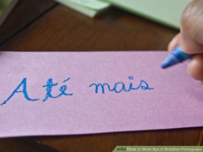 Portuguese goodbye How to say bye in portuguese