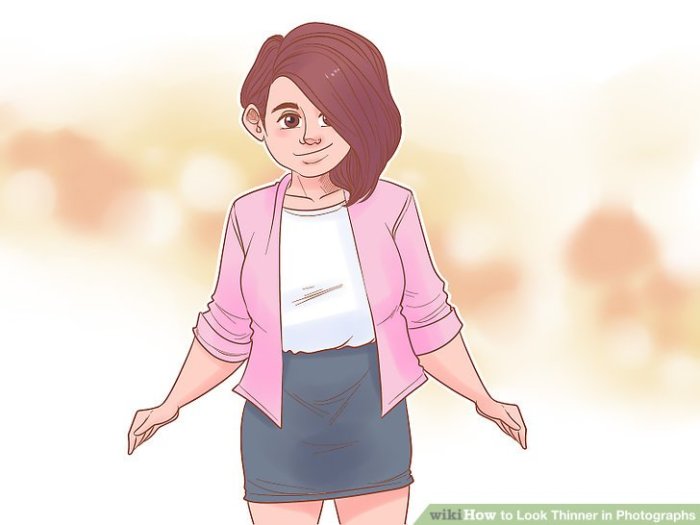 Thinner look photographs wikihow How to look thinner in photos