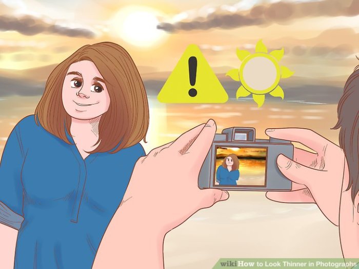 Look thinner photographs wikihow How to look thinner in photos