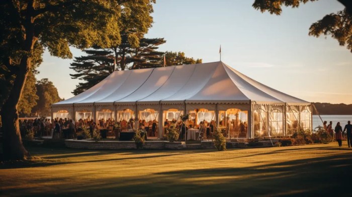 Tent tents thefunones How much to rent a tent for a wedding