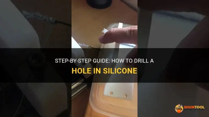 How to expand hole with silicone