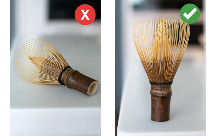 How to clean matcha whisk