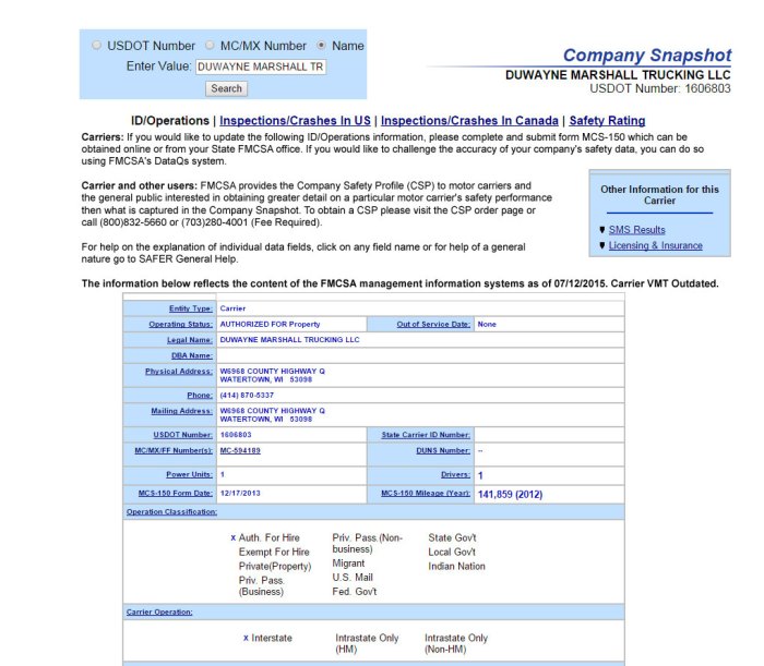 Usdot regulations How long does it take to get a dot number