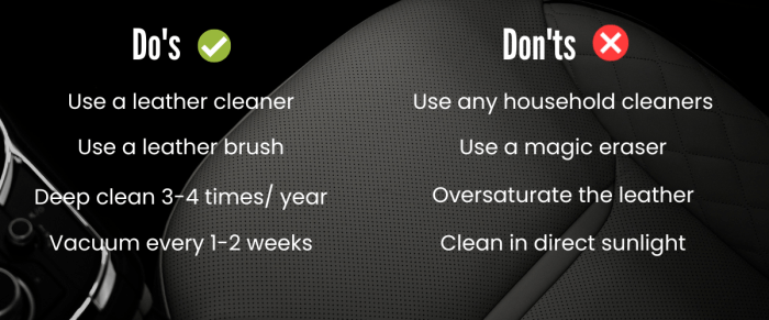 How to clean pin holes in leather car seats