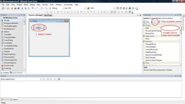 Event builder programming example bestprog onclick fig component button1 How to assign event handler in c builder tnotifyeventhandler