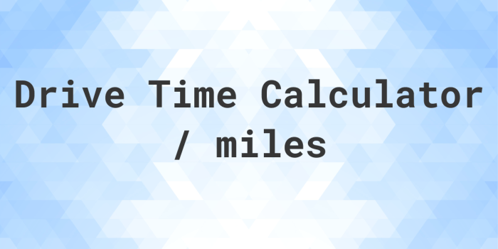 How long does it take to drive 9 miles