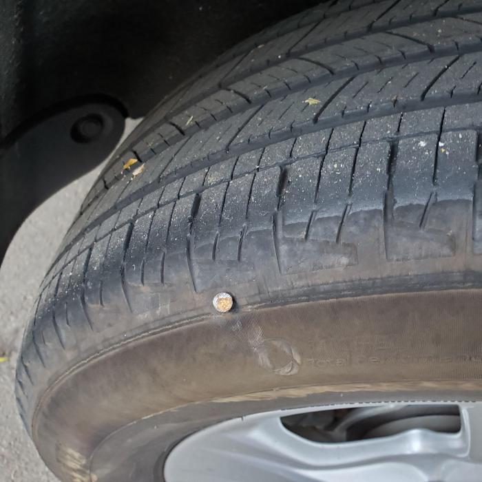 Does car insurance cover nail in tire