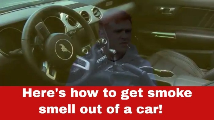 How to get smoke odor out of car