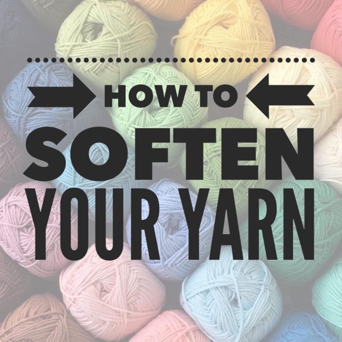 How to soften acrylic yarn