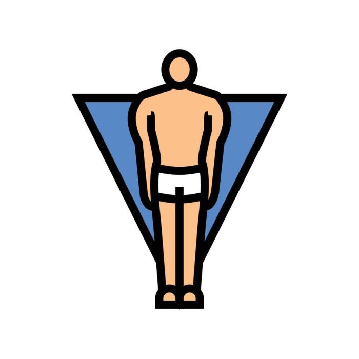 How to get an inverted triangle body shape male