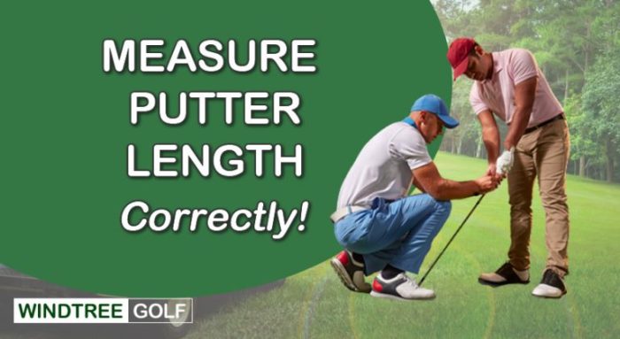 How to measure putter length