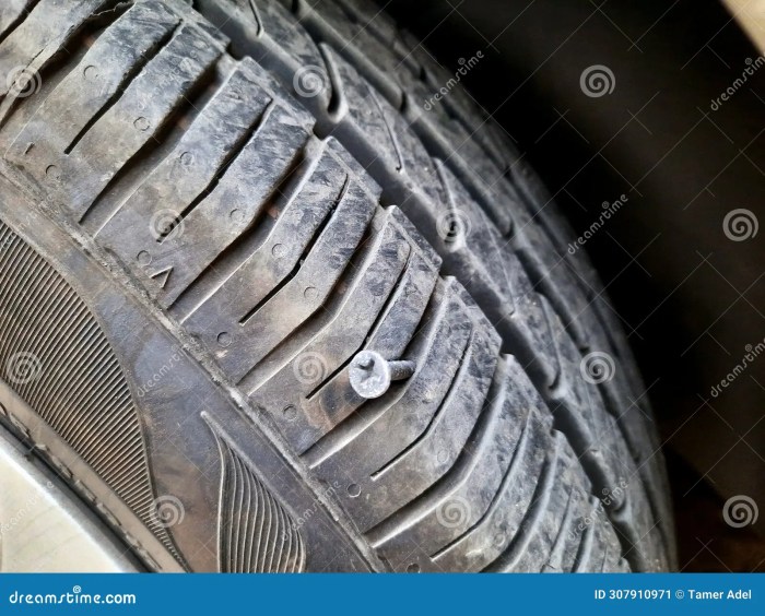 Does car insurance cover nail in tire