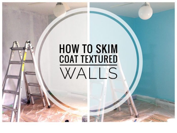 How to skim coat a textured wall