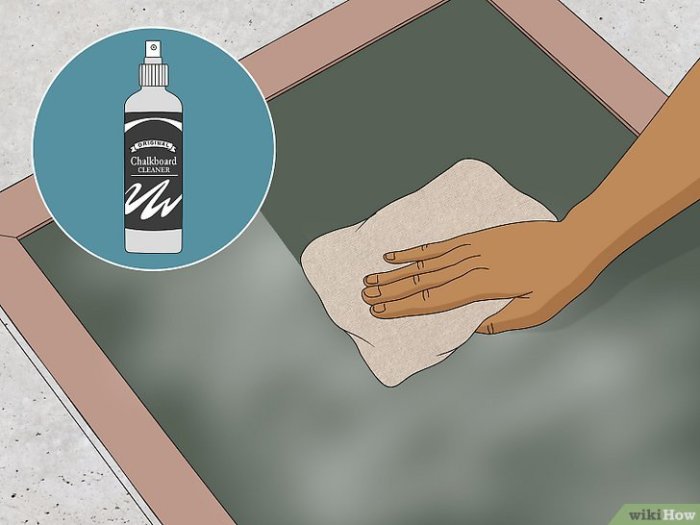 How to remove chalk markers from a chalkboard