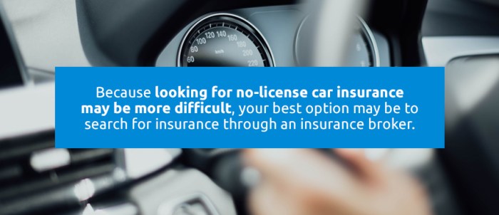 Car insurance without a driver's license
