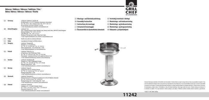 How to operate a landman professional grill