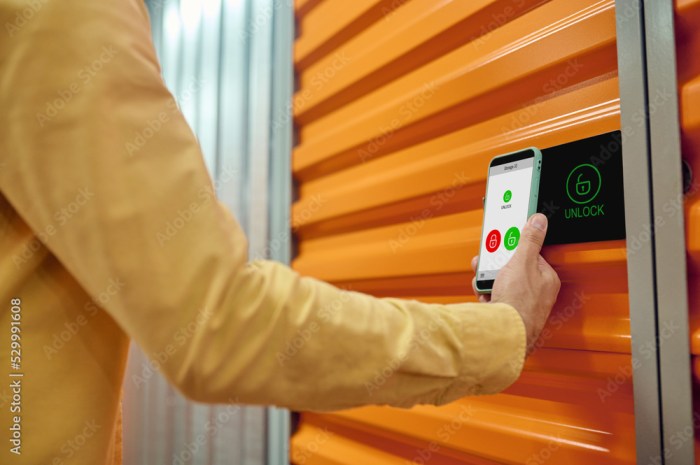 How to open storage unit door