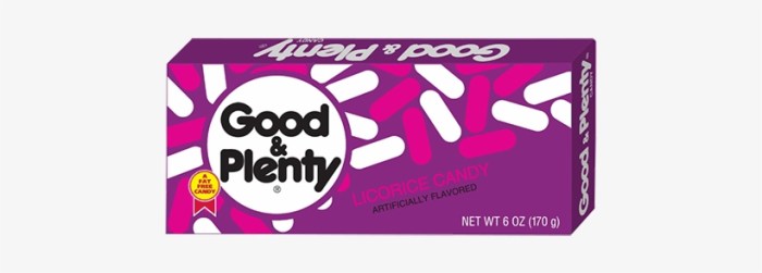 Good and plenty halloween candy