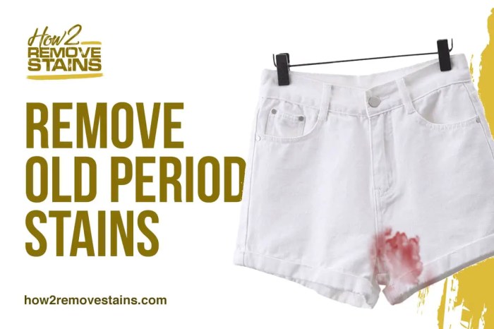 How to remove period stains from jeans