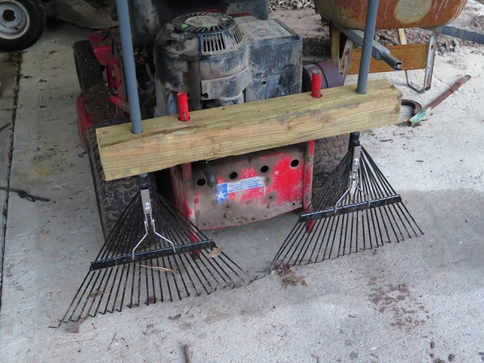 How to adapt 3 pt lawn rake to my bucket