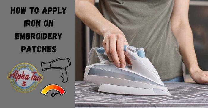 How to take off iron on patches