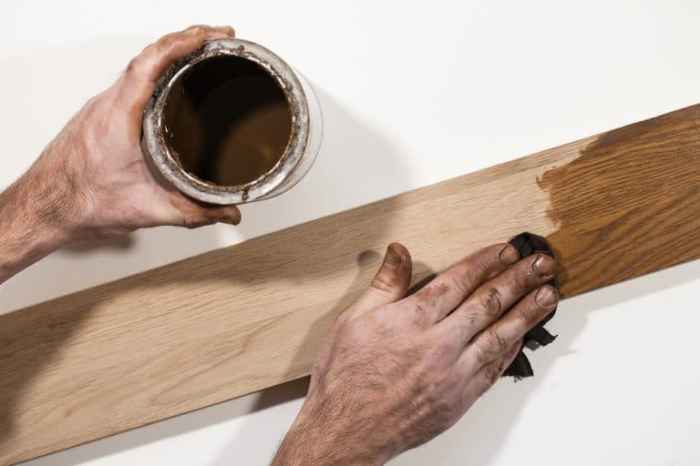 How to dispose of staining rags