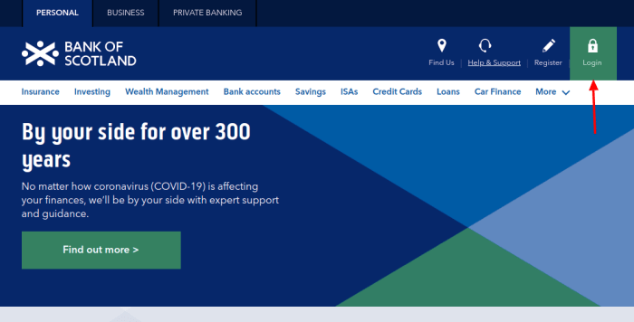 Account manage car log finance scotland bank number bos find assets