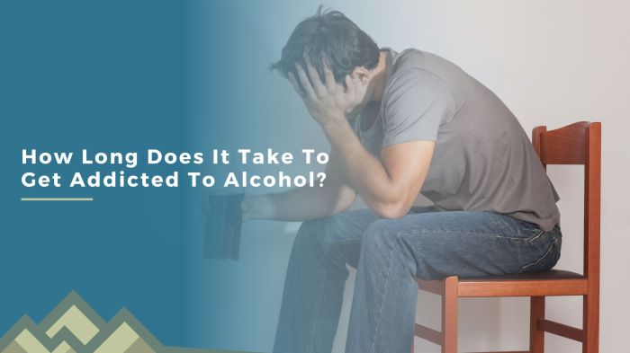 How long does it take to get addicted to alcohol