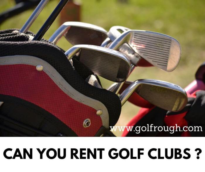How much to rent a set of golf clubs