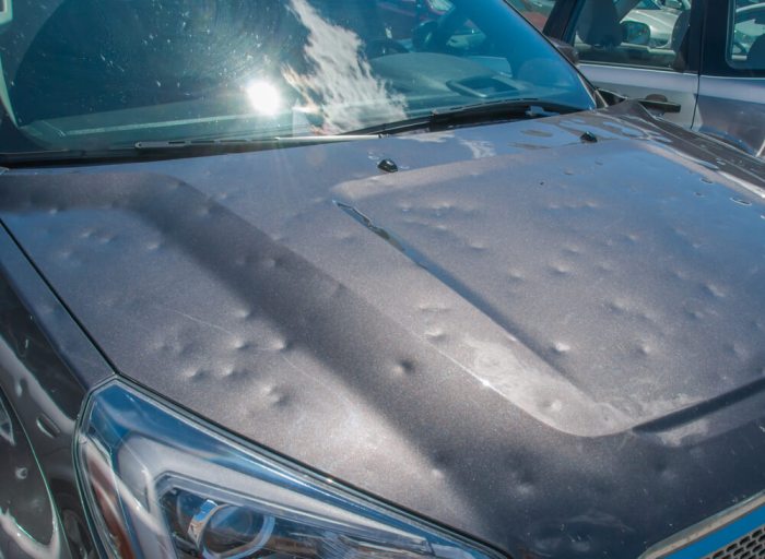 Average insurance payout for hail damage on car