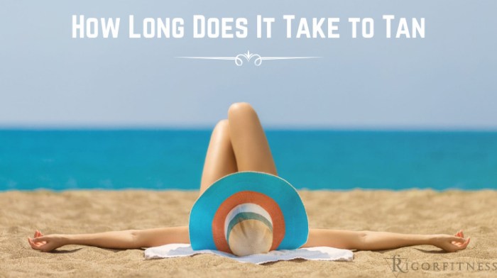 How long does a tan take to fade