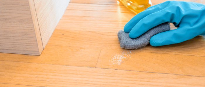How to clean untreated wood floors