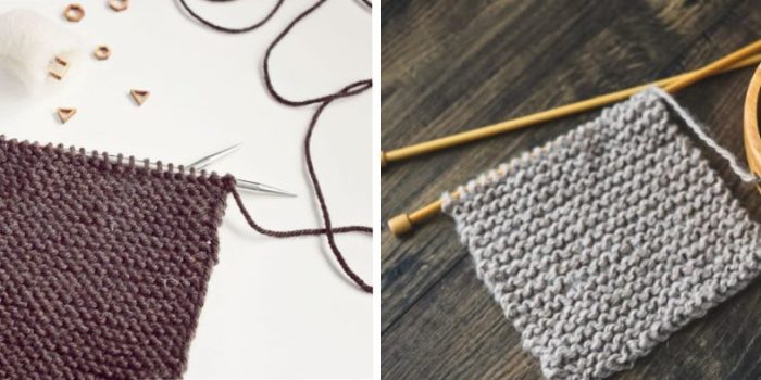 How to count garter stitch rows