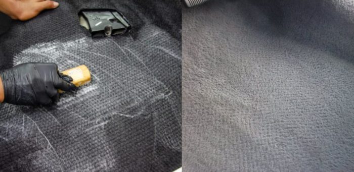 How to get motor oil out of carpet