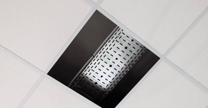 How to paint drop ceiling tiles