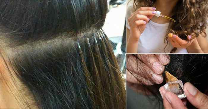 How to remove hair extension glue from hair