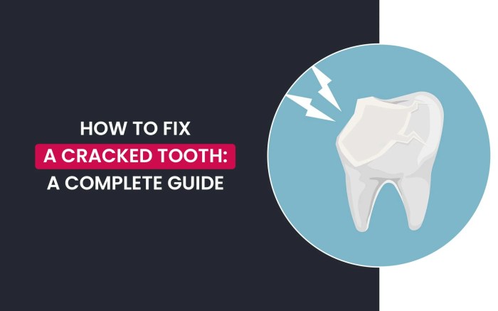 How to pull a cracked tooth
