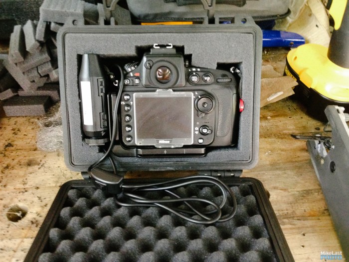 How to get water to roll off camera housing