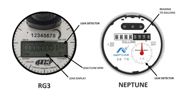 How to read a neptune water meter
