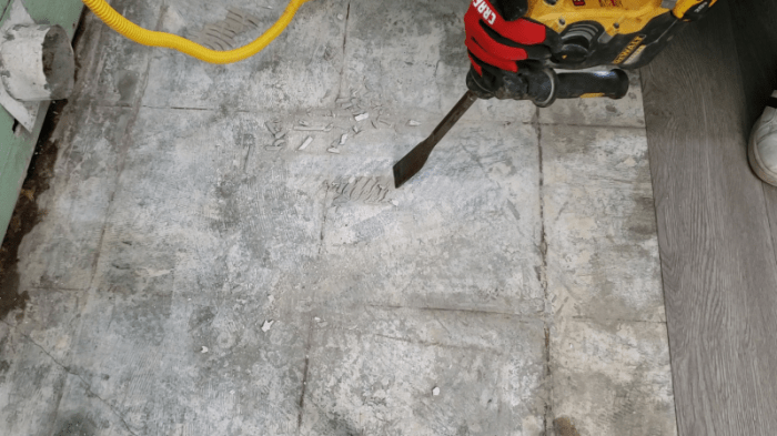 How to remove thinset from tile
